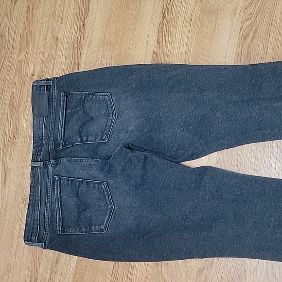 Levi's 711 Skinny Distressed Black Jeans Size 30 - Picture 8 of 9